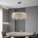 Підвісна люстра срібна L-80 cm Led 100W Chrome Loop 260817-100008603