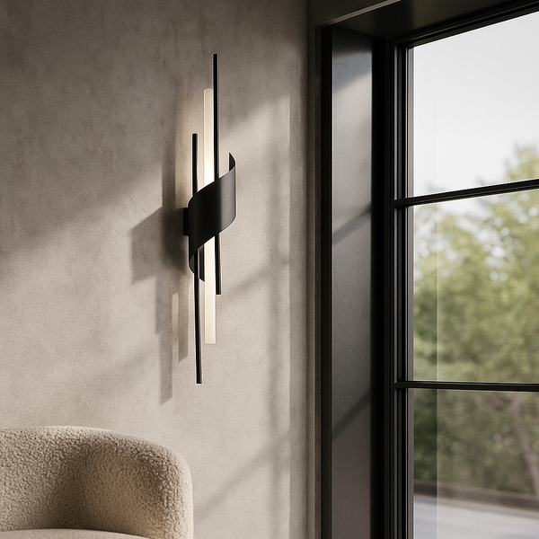 Настінний світильник чорний L-60 cm Led 5W Black Spiral 251131-100006574