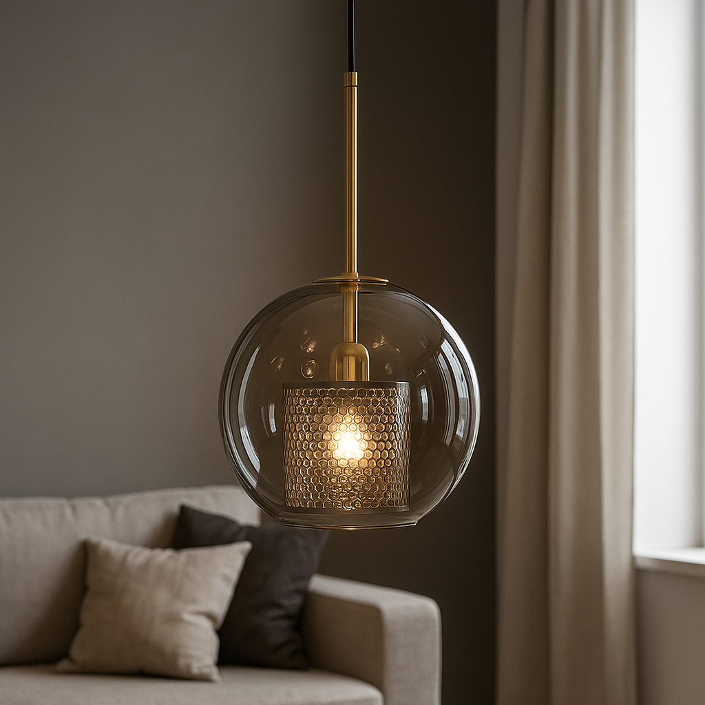 Підвісний світильник Bubble D-25.5cm E27 Gold+Graphit 250635-100005193
