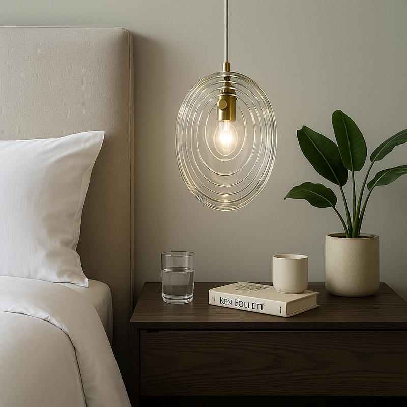 Підвісний світильник мушля прозора H-20 cm G9 Clear Shell 251122-100006596