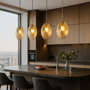 Підвісний світильник мушля янтарна H-20 cm G9 Amber Shell 251122-100006597