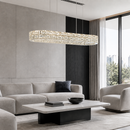 Підвісна люстра срібна L-120 cm Led 85W Chrome Crystal 260817-100008609