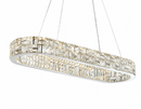 Підвісна люстра срібна L-120 cm Led 85W Chrome Crystal 260817-100008609
