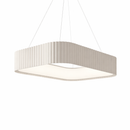 Підвісні люстри у 2-х розмірах білі з пультом L-50 cm / L-60 cm Led White Gofre 250819-100005866