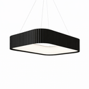 Підвісні люстри чорні у 2-х розмірах з пультом L-50 cm / L-60 cm Led Black Gofre 250819-100005865