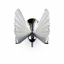 Настінний світильник срібний метелик L-24 cm Led 2W 4000K Chrome Butterfly 260318-100007663