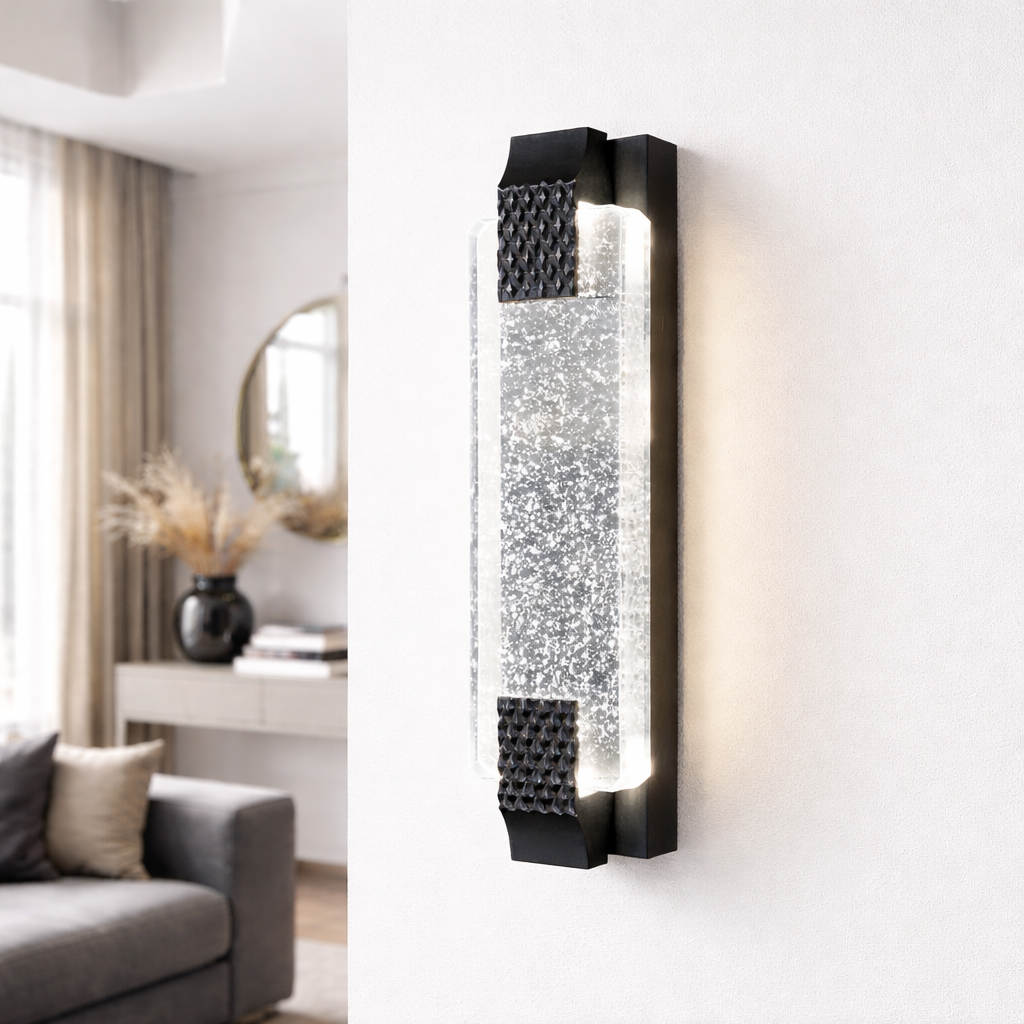 Настінний світильник чорний L-40 cm Led 6W 4000K Black Bubbles 260318-100007669