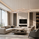 Підвісна люстра золота D-60+80+60 cm Led 136W Gold Circle 260817-100008613