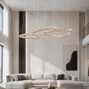 Підвісна люстра золота D-60+80+60 cm Led 136W Gold Circle 260817-100008613
