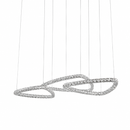 Підвісна люстра срібна D-60+80+60 cm Led 136W Chrome Circle 260817-100008614