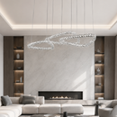 Підвісна люстра срібна D-60+80+60 cm Led 136W Chrome Circle 260817-100008614