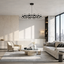 Люстра чорна D-83 cm Led 4100K Black Pendant 260219-100007461