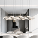 Підвісна люстра срібна L-130 cm Led 105W Chrome Chain 260817-100008616