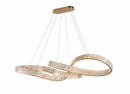 Підвісні люстри золоті L-120 cm / L-160 cm Led Gold Crystal 260817-100008629