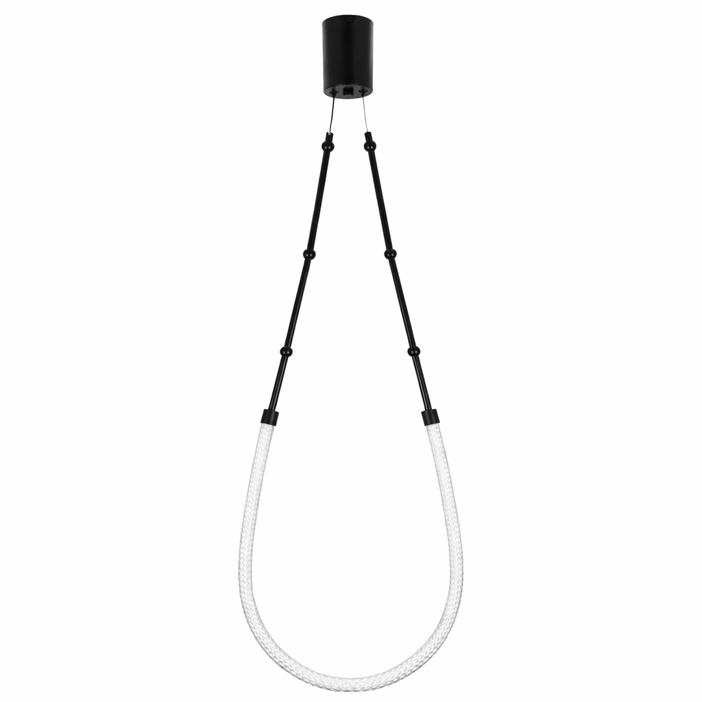 Підвісна люстра чорний L-100 cm Led 13W 4000K Black Kafie 260131-100007095