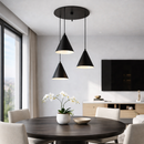 Підвісна люстра чорна D-30 cm E27 Black Cone 260263-100007469