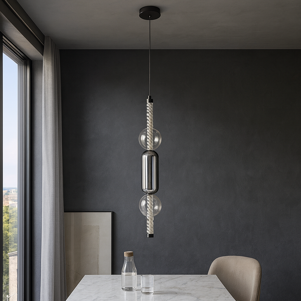 Підвісний світильник H-50 cm Led 7W 4000K Black+Smoke+Clear Colours 251018-100006294