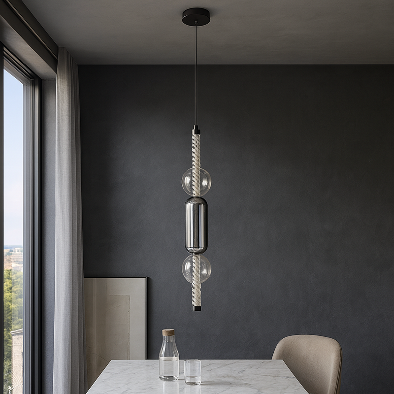 Підвісний світильник H-50 cm Led 7W 4000K Black+Smoke+Clear Colours 251018-100006294