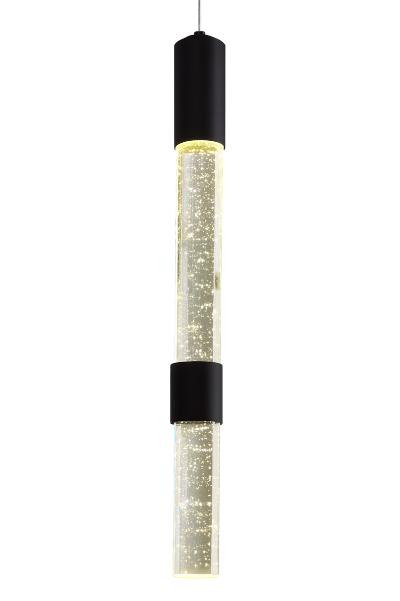 Каскадна люстра чорна D-60 cm Led 54W 4000K Black Cascade 251076-100006295