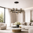 Люстра чорна з графітовими плафонами D-75 cm G9x25 Black Modo Bubbles 260131-100007102