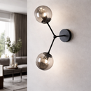 Настінний світильник чорний H-48 E27 Black+Graphit Bubbles 260131-100007106