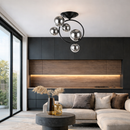 Люстра чорна D-37 cm H-55 cm G9x5 Black Bubbles 260131-100007110