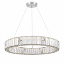 Підвісна люстра срібна D-80 cm Led 85W Chrome Crystal 260817-100008631