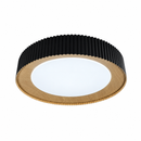 Стельові люстри чорні D-48 cm / D-62 cm Led 3000K-6000K Black Circle Relief 260918-100008858