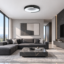 Стельові люстри чорні D-50 cm / D-62 cm Led 3000K-6000K Black Circle 260918-100008861