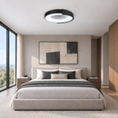 Стельові люстри чорні D-50 cm / D-62 cm Led 3000K-6000K Black Circle 260918-100008861