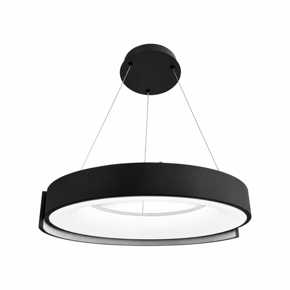 Підвісні люстри чорні D-50 cm / D-62 cm Led 3000K-6000K Black Circle 260918-100008862