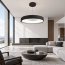 Підвісні люстри чорні D-50 cm / D-62 cm Led 3000K-6000K Black Circle 260918-100008862