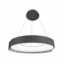 Підвісна люстра сіра D-50 cm Led 64W 3000K-6000K Grey Circle 260918-100008863