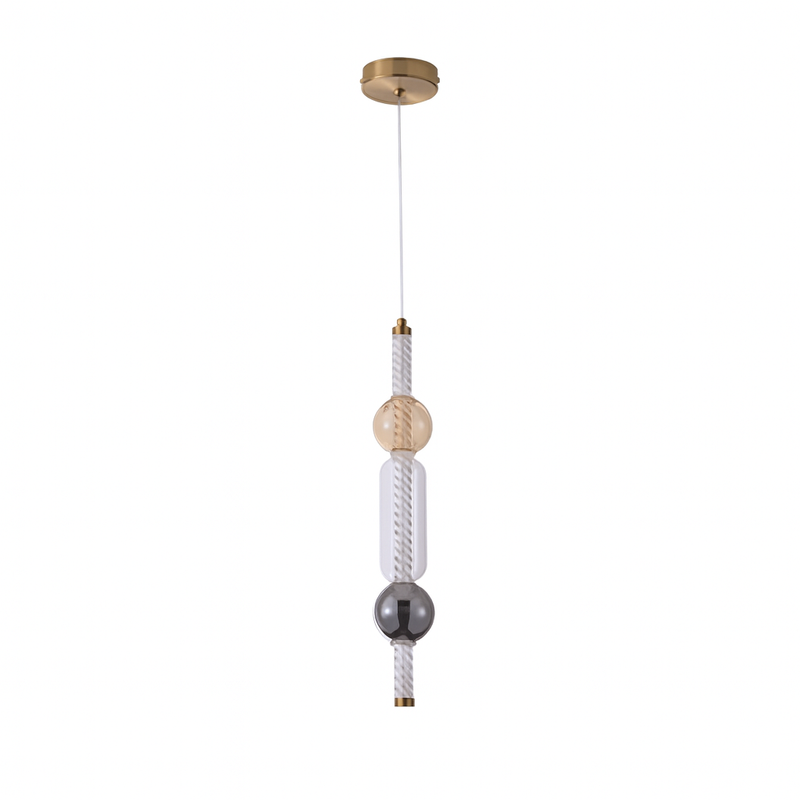 Підвісний світильник H-50 cm Led 7W 4000K Smoke+Amber Colours 251031-100006296