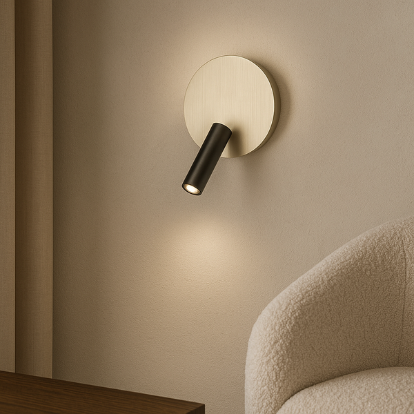 Настінний світильник сатиновий Led 4000K D-15 cm Nickel Bun Circle 250818-100005771