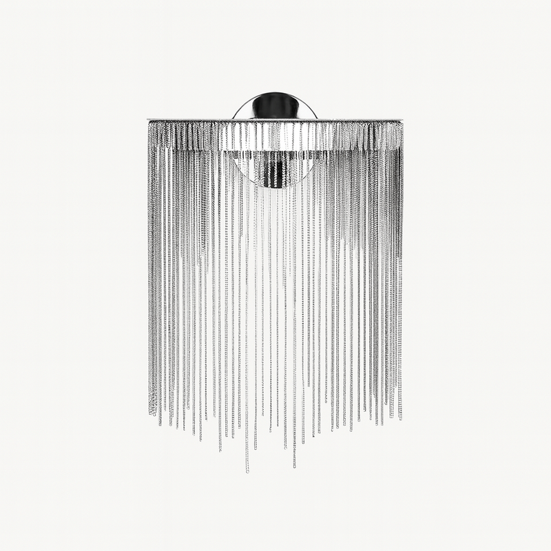 Настінний світильник срібний H-40 cm Chrome Chain 250818-100005772