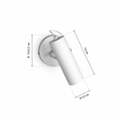 Настінний світильник білий L-16 cm GU10 White Spot 260918-100008875