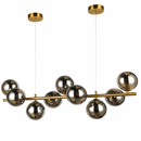 Підвісна люстра L-85 cm G9*9 Black+Gold Bubbles 260131-100007125