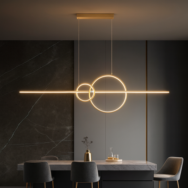 Підвісна люстра золота L-120 cm Led 35W 3000K Gold Luna 251002-100006308