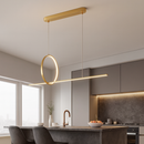 Підвісна люстра золота L-120 cm Led 30W 3000K Gold Luna 251002-100006310