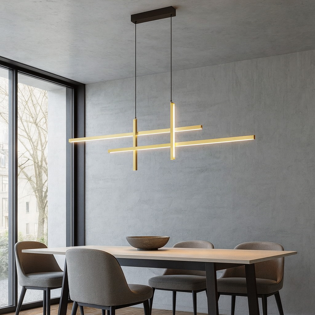 Підвісна люстра золота L-120 cm Led 42W Gold Line 251040-100006312