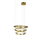 Підвісні люстри золота з кільцями у 3-х варіаціях Led Gold Circle Total rings 251018-100006314
