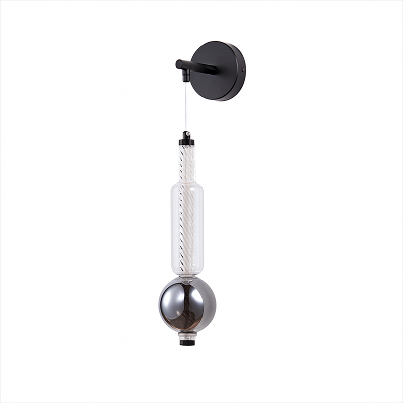 Настінний світильник H-50 cm Led 5W 4000K Black+Smoke+Clear Colours 251031-100006319