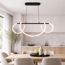 Підвісна люстра чорна L-60 cm Led 38W 4000K Black Rope 251240-100006879