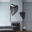 Підвісна люстра з дерева чорна L-40cm /60cm /80cm Led 4000K Black Woaph 251222-100006894