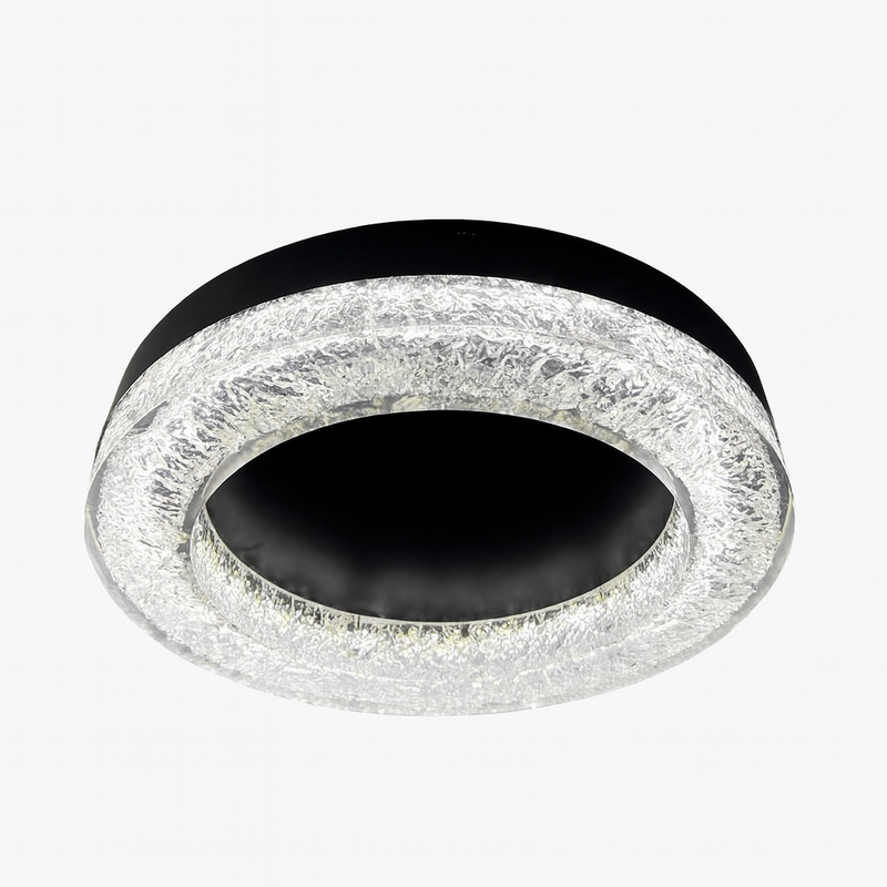 Стельові люстр чорні D-46 cm / D-57 cm Led Black Ice ceiling 251018-100006337