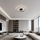 Стельова люстра чорна D-50 cm Led 56W 3000K-6000K Black Rings 260718-100008413