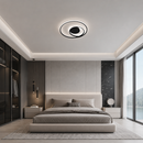 Стельова люстра чорна D-50 cm Led 56W 3000K-6000K Black Rings 260718-100008413