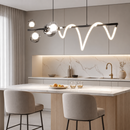 Люстра видовжена чорна L-120 cm Led+G9 34W 4000K Black+Graphit Silk 260718-100008415