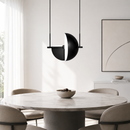 Підвісний поворотний світильник чорний D-30 cm Led 20W Black Semicircle 260658-100008126